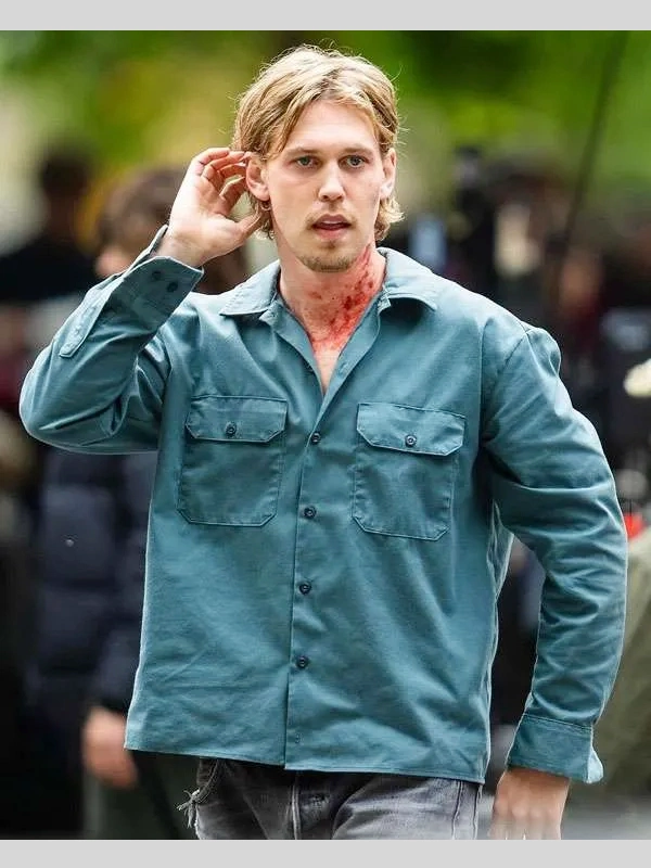 Austin Butler Caught Stealing Blue Jacket
