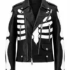 Axl Ros Skeleton Black Biker Jacket