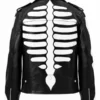 Axl Ros Skeleton Black Biker Jacket