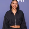 Azzi Fudd Summit LA 2026 Crop Bomber Jacket