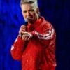 BST Hyde Park Robbie Williams Red Track Jacket