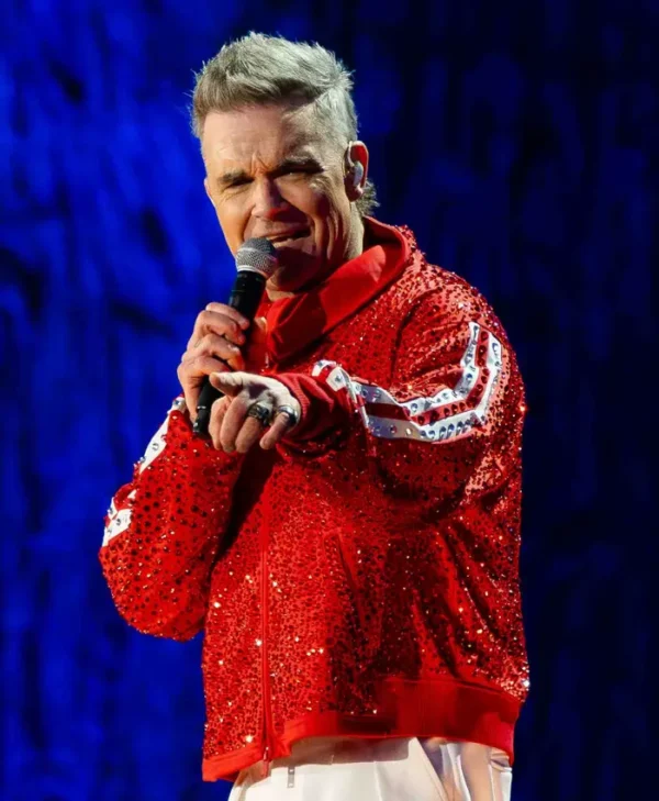 BST Hyde Park Robbie Williams Red Track Jacket