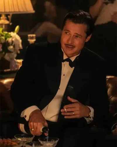 Babylon Brad Pitt Black Blazer