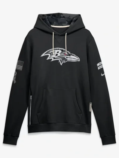 Baltimore Ravens 2026 Salute to Service Sideline Hoodie