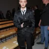 Bang Chan Fendi Milan Fashion Week Black Long Jacket