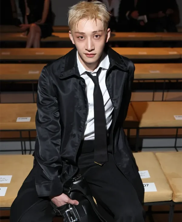 Bang Chan Milan Fashion Week Leather Jacket
