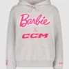 Barbie x CCM Grey Embroidered Hoodie