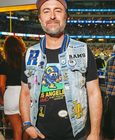 Beau Clark LA Rams Patchwork Denim Vest