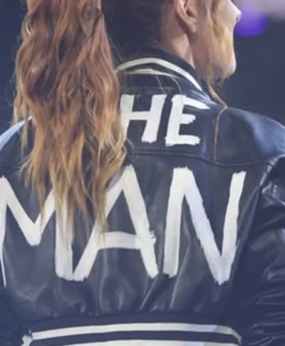 Becky Lynch MITB 2026 THE MAN Black Crop Jacket