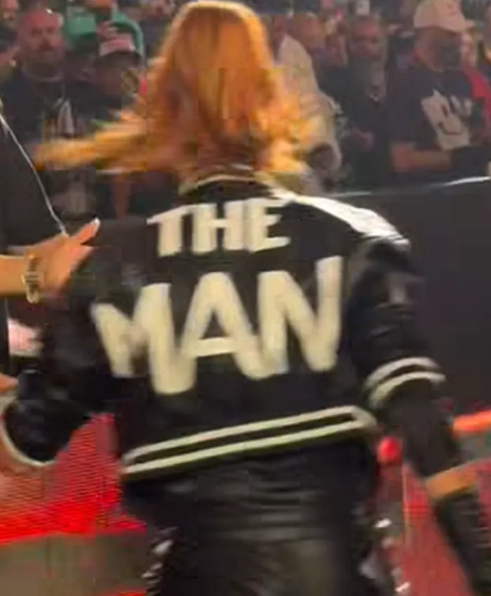 Becky Lynch MITB 2026 THE MAN Black Crop Jacket