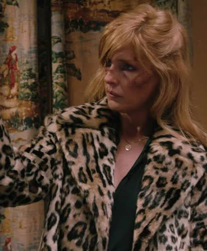 Beth Dutton Leopard Jacket Worn by Kelly Reilly