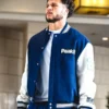 Blake Corum Arrival Peak Navy Varsity Jacket