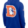 Bo Nix Denver Broncos White Orange Sideline Hoodie