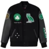 Boston Celtics x OVO Raglan Full-Snap Varsity Jacket