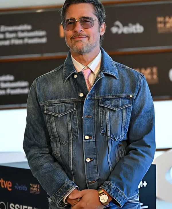 Brad Pitt Heart of the Beast Photocall Jacket