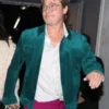 Brad Pitt James Blake Paris Green Suede Jacket