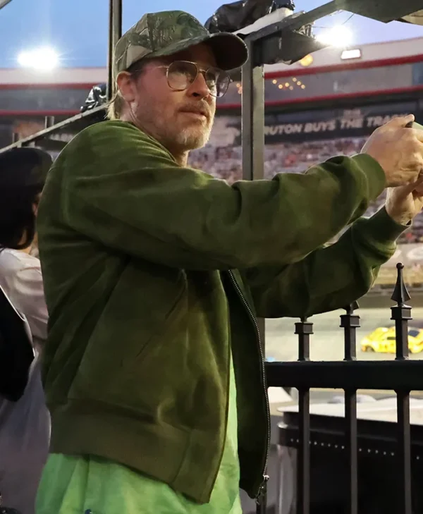 Brad Pitt NASCAR Cup Series 2026 Green Jacket