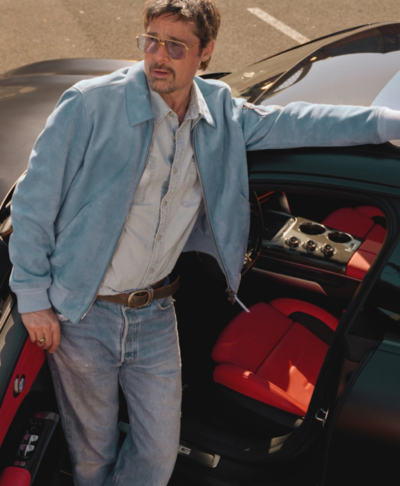 Brad Pitt Too Hard to Resist Campaign Jacket