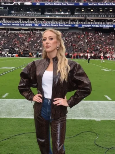 Brittany Mahomes Snake Print Jacket