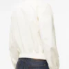 Caitlin Clark NFL Game Day White Zipper Jacket