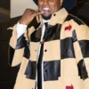 Cam Jordan Orleans Saints Arrival Checkered Leather Jacket