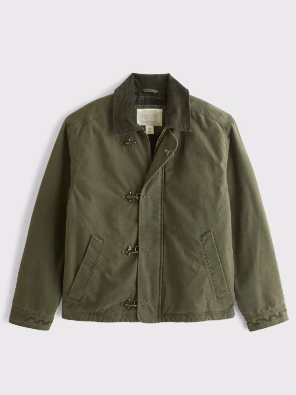 Canvas Fireman Clasp Jacket