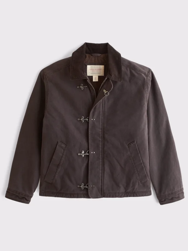 Canvas Fireman Clasp Jacket