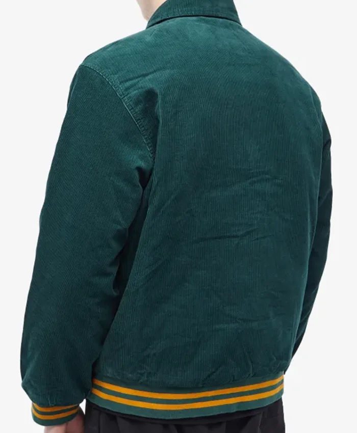 Carhartt WIP Green Corduroy Varsity Jacket
