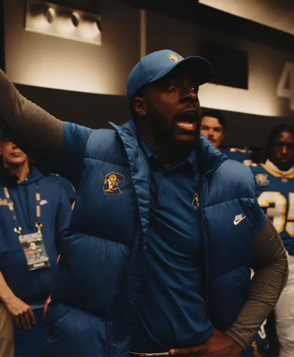 Chad Powers Coach Byrd Blue Vest