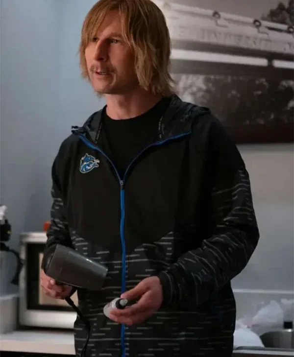 Chad Powers S02 Russ Holliday Black Track Jacket