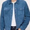 Chad Powers S02 Russ Holliday Blue Suede Jacket
