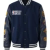 Chamarra NBA Mexico City Game 2026 Navy Varsity Jacket