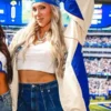 Charlotte Flair Rams Cardinals 2026 Blue Satin Jacket