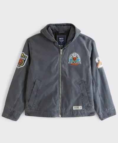 Chicago Bears Abercrombie & Fitch Workwear Hooded Bomber Jacket