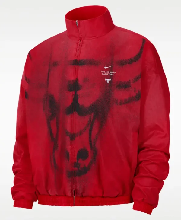 Chicago Bulls Nike Red Woven Basketball Jacket