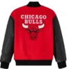 Chicago Bulls x OVO Raglan Full-Snap Varsity Jacket