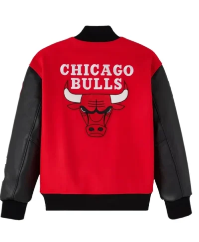 Chicago Bulls x OVO Raglan Full-Snap Varsity Jacket