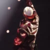 Chris Brown R&B Tour Burgundy Leather Jacket