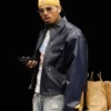 Chris Brown R&B Tour Leather Bomber Jacket