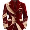 Christmas Snowflake Musical Note Blazer