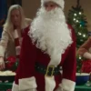Christmas on Duty Santa Claus Red Leather Coat