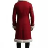Classic Red Wool Santa Claus Long Coat