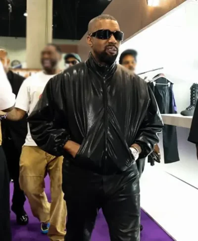 ComplexCon Kanye West Black Leather Jacket