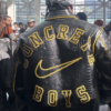 Concrete Boys x Nike Crocodile Textured Leather Jacket