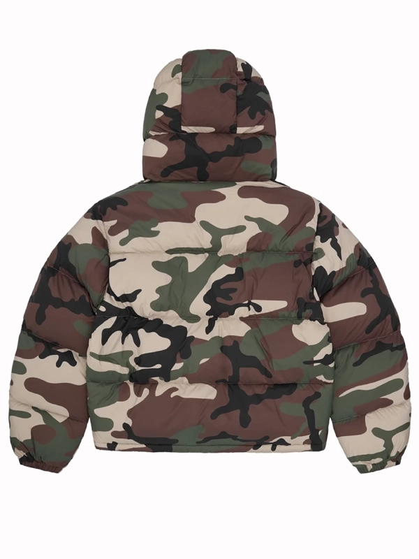 Corteiz London Streetwear Black Down Jacket