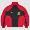 Corteiz Red and Black Tracksuit Jacket
