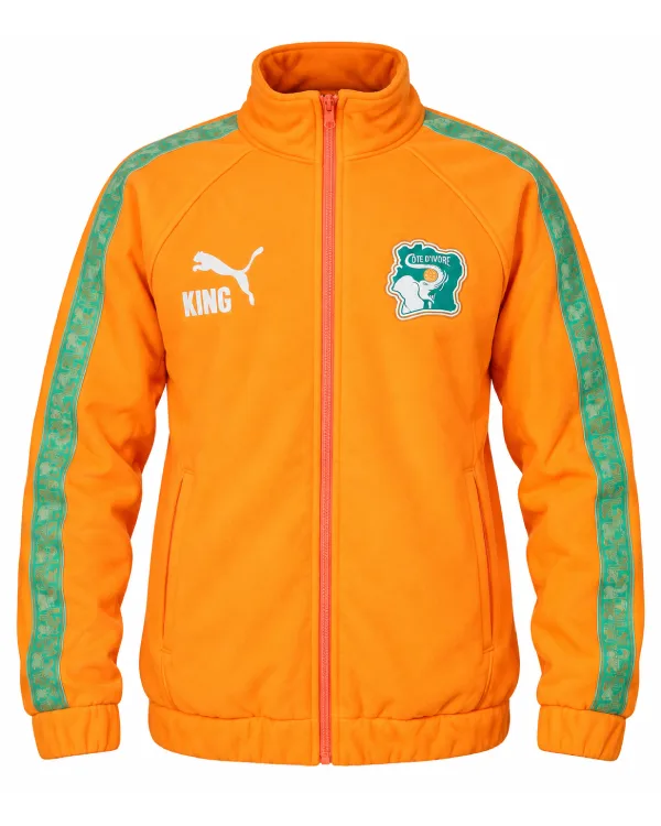 Cote dIvoire Orange World Cup 2026 Satin Jacket