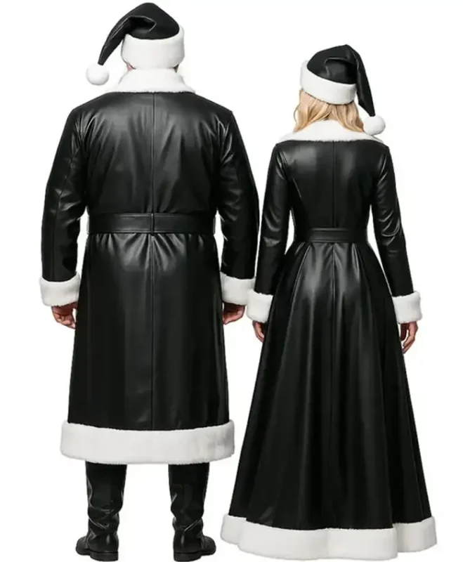 Mr and Mrs Santa Claus Leather Costume