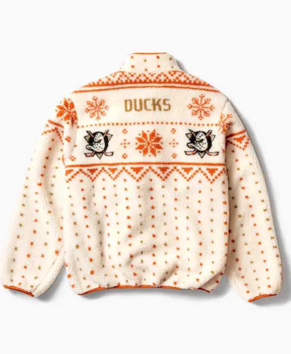 Cozy Holiday Sherpa DUCKS Jacket