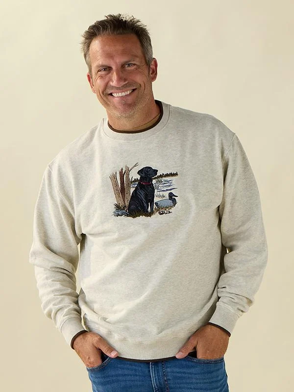 Cracker Barrel Black Labrador Fleece Pullover